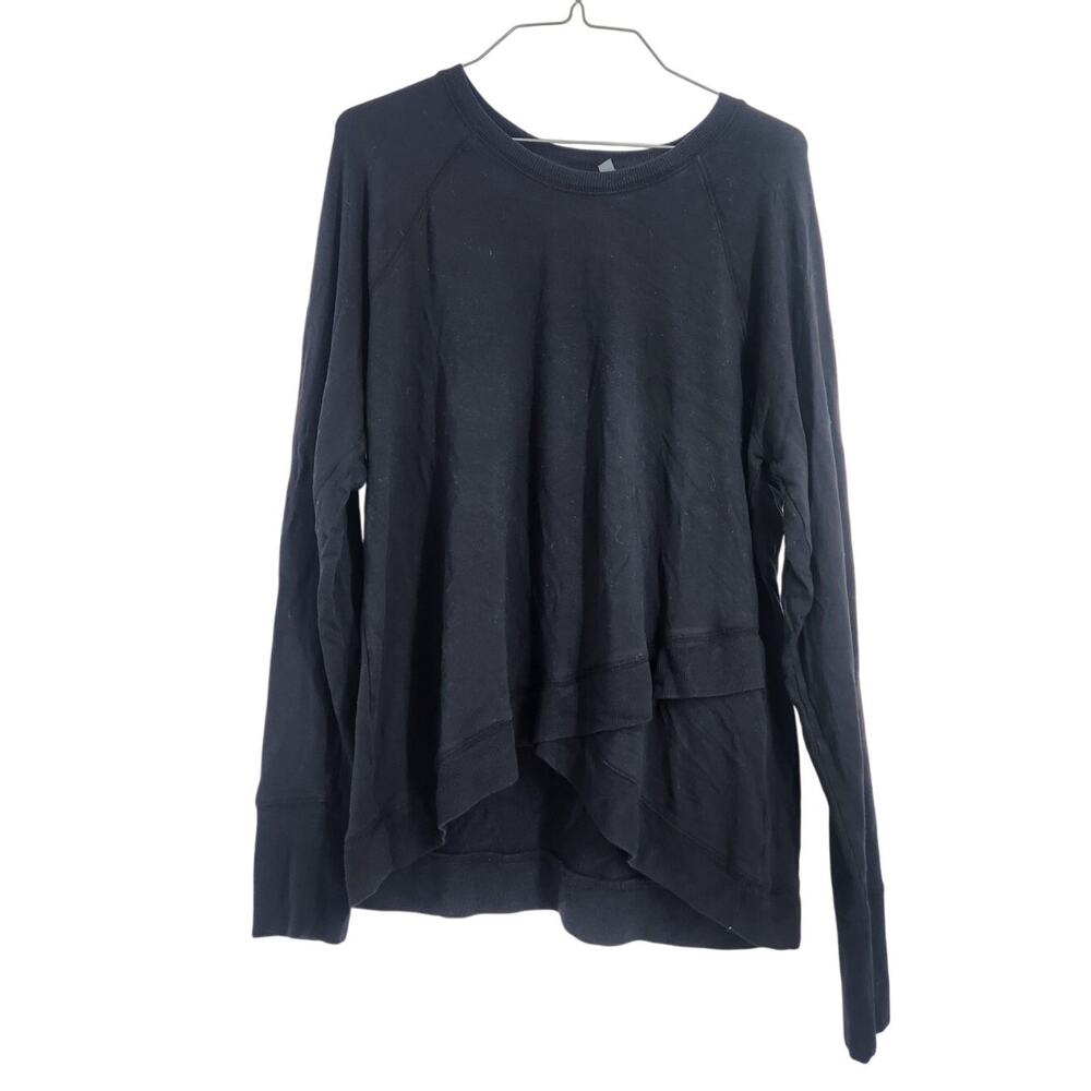 Athleta Black Long Sleeve Top Womens Size Large L